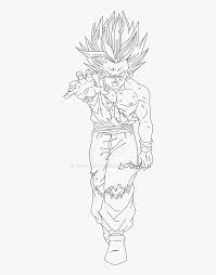 The initial manga, written and illustrated by toriyama, was serialized in weekly shōnen jump from 1984 to 1995, with the 519 individual chapters collected into 42 tankōbon volumes by its publisher shueisha. Drawing Gohan Super Saiyan 2 Kid Full Body Step Free Line Art Hd Png Download Transparent Png Image Pngitem