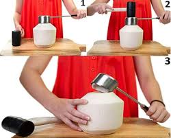 I have to make sure to drink a lot of it, as it's so refreshing and always makes me feel good. Coconut Opener Tools With Hammer Super Safe Easy To Open Young Coconuts Food Grade Opener Rubber Mallet With Handle Buy On Zoodmall Coconut Opener Tools With Hammer Super Safe Easy To Open