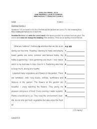 For english, error identification, information transfer, comprehension, literature. Pt3 Format Grammar Practice 2 Question