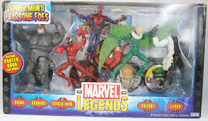 Marvel universe spider man carnage. Marvel Legends Spider Man S Fearsome Foes Set Rhino Vulture Lizard Carnage Spider Man Toybiz
