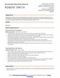 Maybe you would like to learn more about one of these? Unarmed Security Guard Resume Samples Qwikresume