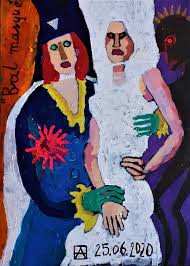 A diploma után egy évig a veszprémi petőfi színház és a soproni petőfi színház tagja is volt egyszerre. Bal Masque Painting By Anna Synoradzka Artmajeur