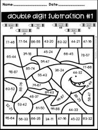 Ocean Animal Color By Code Two Digit Addition And Subtrac Math Addition Worksheets Addition And Subtraction Addition And Subtraction Worksheets