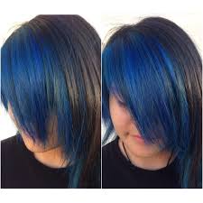 Blue Black Hair Using Joico S Color Intensity Cobalt Blue Blue Black Hair Hair Hair Styles