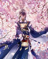 刀剑乱舞 三日月宗近 川崎凌光のイラスト アニメ 男性 イラスト