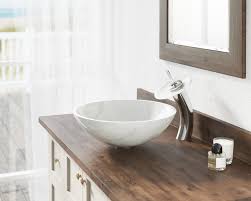 850 white granite vessel sink