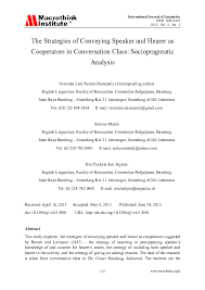 Translation of jalan raya in english. Pdf The Strategies Of Conveying Speaker And Hearer As Cooperators In Conversation Class Sociopragmatic Analysis Eva Tuckyta Sari Sujatna Academia Edu