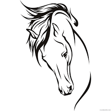 Even though in mythology, unicorns did not fly, in recent decades, and because they look so good, artists began combining unicorns with the mythical flying horse from greek mythology called pegasus. Horse Head Coloring Pages Horse Head 3 Jpg Printable Coloring4free Coloring4free Com