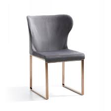 Add a designer touch as well as additional seating to your home with this armless chair. High Wing Back Metal Armless Dining Chair With Sled Base Gray And Rosegold Overstock 31813218