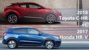 Always look over your shoulder and use your mirrors to confirm rear clearance. 2018 Toyota C Hr Vs 2017 Honda Hr V Technical Comparison Youtube