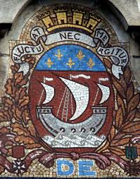 Fluctuat Nec Mergitur Revise Your Latin With The Motto Of Paris Paris Paris Map Coat Of Arms