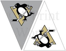 Pittsburgh Penguins Hockey Printable Flags Easy Party Decorations For Penguins Fans Immediate Dow Penguin Coloring Pages Penguin Coloring Pittsburgh Penguins