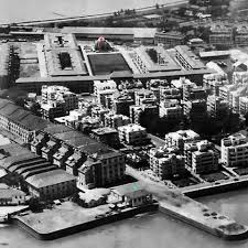 Aerial View of Colaba in Bombay
