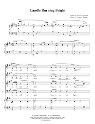 Candle Burning Bright Choir With Piano Version