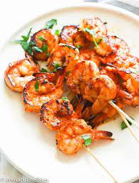 The savory and tangy juices combined with the grilled shrimp is amazing! Marinated Grilled Shrimp Immaculate Bites