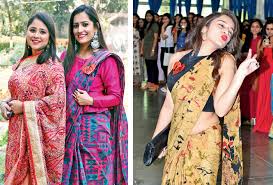 The bollywood girls is with shuchita shukla and sakshi shukla. A Bollywood Theme Farewell For These Girls Events Movie News Times Of India