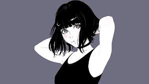 Characters with short black hair. Hd Wallpaper Gray Haired Girl Anime Character Wallpaper Noodle Gorillaz Wallpaper Flare