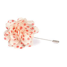 white flower pin