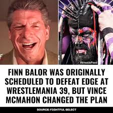 Edge pushed to put over Finn Balor, but Vince McMahon didn't want that.
