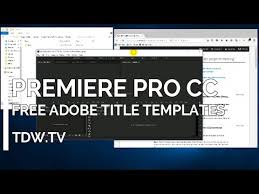 With these free templates for premiere, you can add lower thirds and customize them in no time. Adobe Premiere Pro Cc And Cs6 Title Templates Free From Adobe Youtube