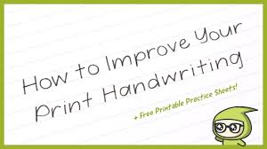 Basic print trace or hollow letters appear on your worksheet. How To Improve Your Print Handwriting Youtube
