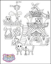 Squinkies Squinkieville Clubhouse Coloring Page Coloring Pages Coloring Books Shopkins Colouring Pages