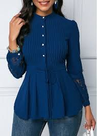 chiffon overlay navy three quarter sleeve lace dress rosewe com usd 36 20 peplum blouse fashion tops printed sheath dresses