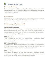 Focus Group Discussion Report Template 8 Professional Templates Report Template Sample Resume Focus Group