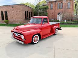 Image result for Medium Red 1955 Truck
