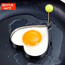 Campurkan semua bahan di atas. Cetakan Omelet Egg Mold Telur Dadar Stainless Steel Goreng Ceplok Mata Sapi Shopee Indonesia