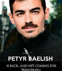 Game Of Thrones Funny Humour Meme Joe Jonas Sophie Turner Littlefinger Petyr Baelish Game Of Thrones Funny Game Of Thrones Meme Baelish