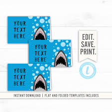 1st Birthday Birthday Nutrition Facts Label Template Shark Birthday Party Food Labels Editable Tenmplate Instant Download Shark Labels Shark Attach Birthday Party Shark Printable Labels Birthday Party Food Party Food Labels Shark Birthday Party