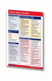 Patient History Checklist Medical Pocket Chart Quick