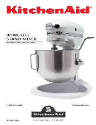 Oil leaking from your kitchenaid mixer is a lot more common than you think, and no cause for concern. Bowl Lift Stand Mixer Instructions And Recipes Kitchenaid Com Manualzz