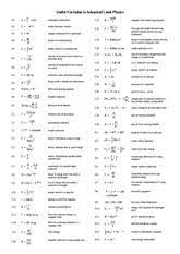 Physics Formula Al 2 Useful Formulae In Advanced Level Physics C17 B 0 Ni L C18 F 0 I 1 I 2 2r Torque On A Rotating Body C19 T Bani Sin Torque Course Hero