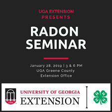 Don T Forget To Attend The Radon Seminar Hosted By Uga Extension Contact Or Direct Message Us For Mor University Of Georgia Greene County Great Place To Work