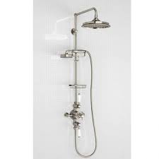 Burlington Avon Nickel Exposed Shower Valve Kit With Shower Head Sanctuary Bathrooms Shower Valve Shower Heads Brushed Nickel Shower Head