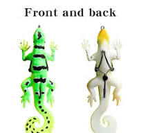 Soft Bionic Plastic Lure Gecko Lizard Chameleon Fishing Bait Gecko Lure