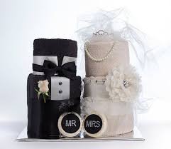 The Mr Mrs Towel Cakes Bridal Shower Or Wedding Gift On Etsy 150 00 Towel Cakes Cake Bridal Wedding Towel Cakes