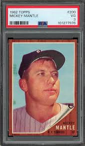 Is it a 1962 Topps All-Star Mickey Mantle PSA 3?