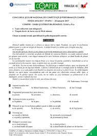 Reamintim că proba de matematică se va desfășura pe data de 30 ianuarie. Comper 2018 Incepe Etapa I Modele De Subiecte La Matematica Si Limba Romana