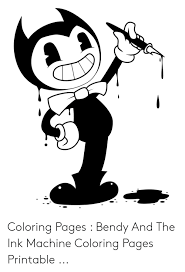 Bendy and the ink machine coloring book book. Coloring Pages Bendy And The Ink Machine Coloring Pages Printable Pages Meme On Me Me