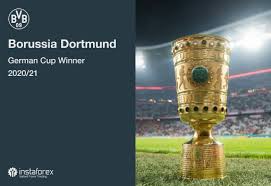 The trophy takes centre stage once again, but this time in a slick, modern way. Borussia Dortmund Win The German Cup 18 05 2021