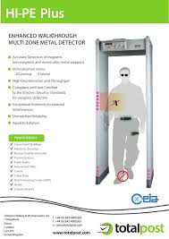 Alarm or fault / green: Ceia Hi Pe Plus Walk Through Metal Detector Manualzz