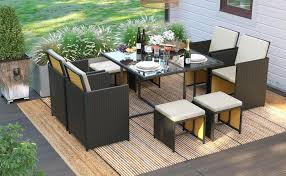 Preis für alle vier!+49 162 2172653. Songmics Gartenmobel Aus Polyrattan 9er Set Kaufland De