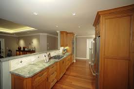 A galley kitchen consists of two parallel runs of units forming a central corridor in which to work. Open Plan Galley Kitchen Klassisch Kuche San Francisco Von The Wood Connection Houzz