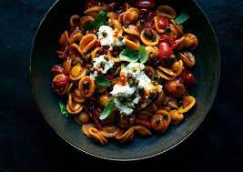 Spicy And Saucy Cherry Tomato Pasta Recipe Nyt Cooking Cherry Tomato Pasta Tomato Pasta Recipe Pasta