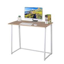 Dripex Compact Folding Desk No Assembly Required Computer Desk Folding Hobby Craft Table White Amazon Co Uk Computer Desk Desk Folding Desk