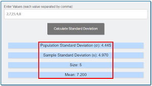 Standard Deviation Calculator Exploring Finance