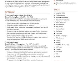 It Business Analyst Resume Sample Resumekraft